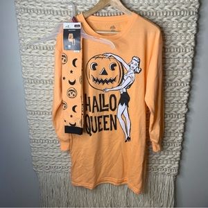 Celebrate it! Bright Orange Halloween Dress and Sock Set